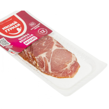 Шейка Венская сырокопченая, нарезка, 100г 