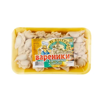 Вареники с картофелем и грибами Классные, 350г