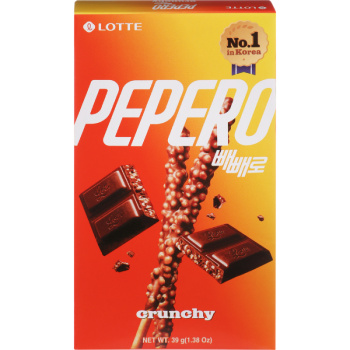 Соломка Lotte, Пеперо Кранки, в глазури с воздушной кукурузой, 39г