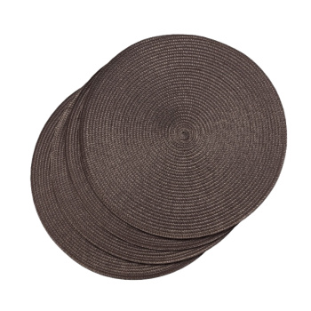 Набор салфеток сервировочных коричневых на стол, Доляна Лофт, 4шт, 38см