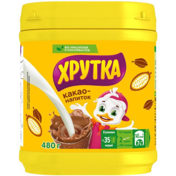 Какао растворимый Хрутка шоколад, 480г