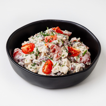 Салат фасоль кура майонез