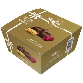 Набор конфет Guyaux трюфели французкие Фантазия, вкус малины, хруст вафель, 50г 