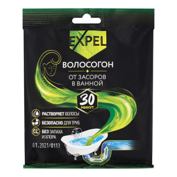 EXPEL ВОЛОСОГОН Средство для устранения засоров 1 саше 50гр