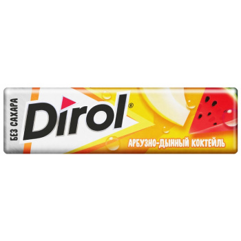 Жевательная резинка Dirol 13,6г арбузно-дынный коктейль