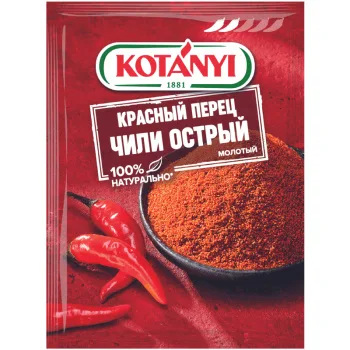 Перец красный чили острый, молотый, Котани, 25г 