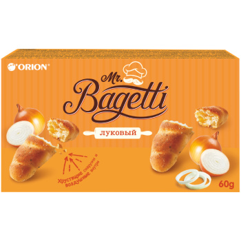 Печенье затяжное Мистер Багетти луковый, 60г