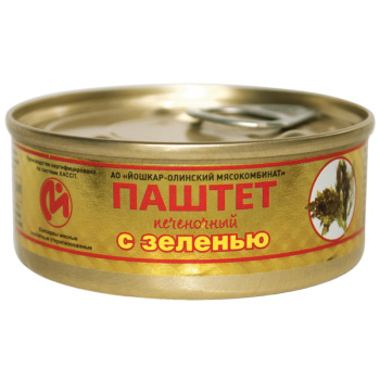 Паштет Печеночный с зеленью, 100г
