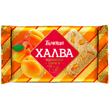 Халва подсолнечная Тимоша с курагой, 250г
