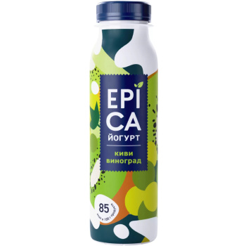 Йогурт питьевой Epica киви виноград 2,5% БЗМЖ, 260г