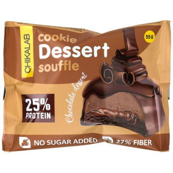 Печенье Chikalab глазированное со вкусом шоколадное суфле, 55г