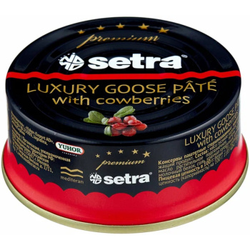 Паштет Setra Premium гусиный с брусникой, 100г