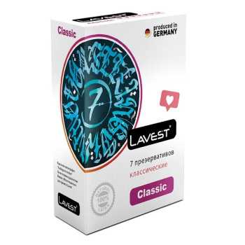 Презервативы Lavest №7 Classic (ТМ Amor Pink)