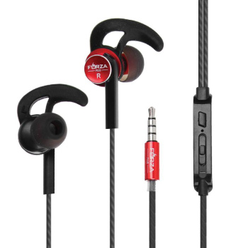 Наушники проводные внутриканальные FORZA Flat гарнитура доп.насадки 410-011