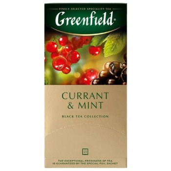 Чай черный Greenfield Currant & Mint, 25 пакетиков