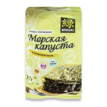 Морская капуста обжаренная в оливковом масле, 17г