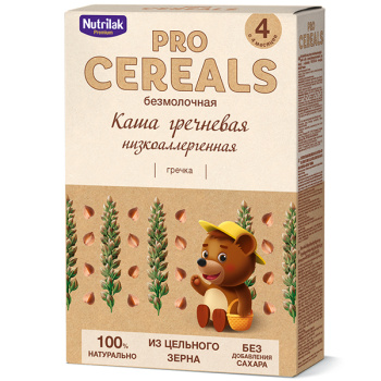 Каша Нутрилак Премиум PRO CEREALS Гречневая безмол. 200г с 4мес.