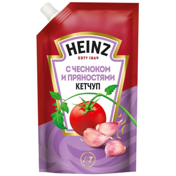 Кетчуп Хайнц 320г с чесноком и пряностями