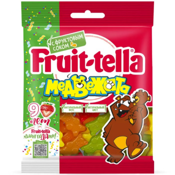 Мармелад жевательный Fruit-tella Медвежата, 70 г