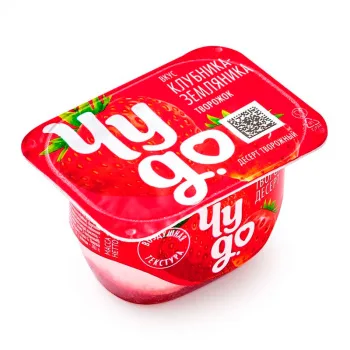 Десерт творожный Чудо клубника-земляника 4%, 100г