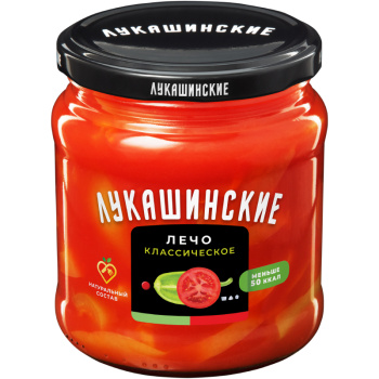 Лечо Лукашинские классическое натуральное, 450г