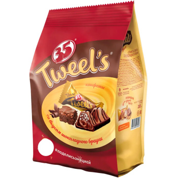 Конфеты 35 Tweel`s со вкусом шоколадного брауни 200г
