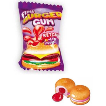 Жевательная резинка Fini Бургер вкус вишня-клубника, 5,5г