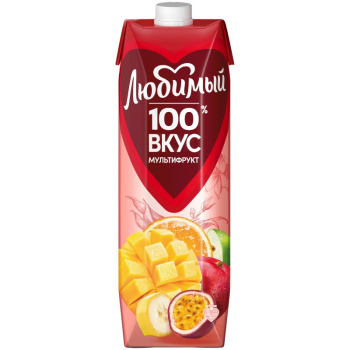 Нектар Любимый мультифрукт с мякотью, 0,97л