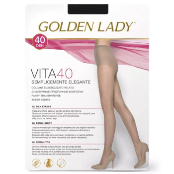 Колготки Golden Lady VITA 40, nero 4