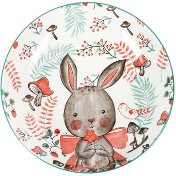 Тарелка Kawaii Forest. Rabbit d21см. v700мл.