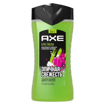 Гель для душа AXE муж 250мл 3в1 Epic Fresh