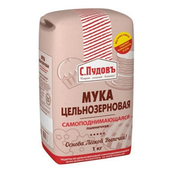 Мука высший сорт самоподнимающаяся С.Пудовъ, 1кг