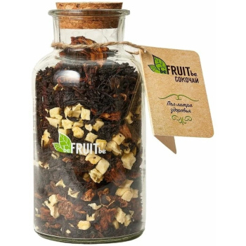 Чай чёрный beFRUITbe Сокочай с соком ананаса, с кусочками ананаса, яблоком и мёдом, 60г