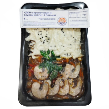 Удон с креветками и соусом Унаги Быстро из Моря ООО Серената, 470г