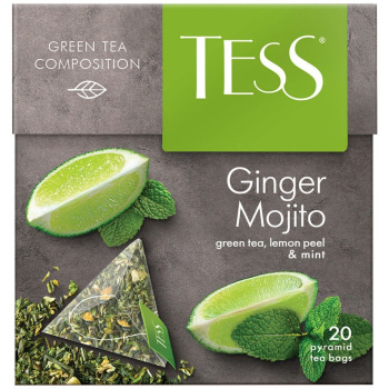 Чай зеленый Tess Ginger Mojito, 20пак