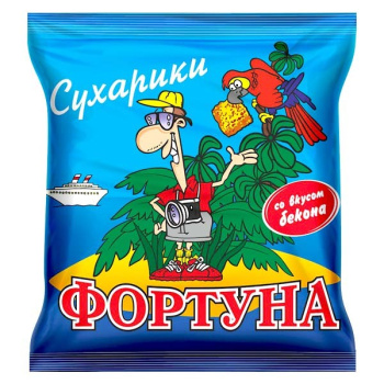 Сухарики Фортуна 40гр в Ассортименте пакет
