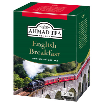 Чай черный среднелистовой Ahmad  English breakfast, 100г