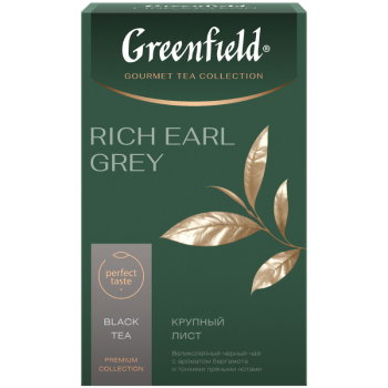 Чай Гринфилд 100г Рич Эрл Грей черный лист 