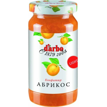 Конфитюр Darbo Абрикос с пониженной калорийностью, 220г 