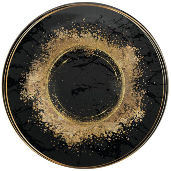 Набор бумажных тарелок Золотой песок, 6 шт d 180 мм