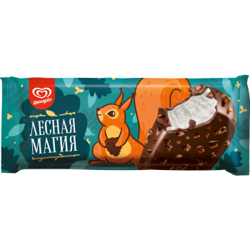 Эскимо Лесная Магия молочное с арахисом, 90г