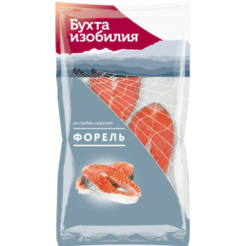 Форель стейк Бухта изобилия замороженный, 400г