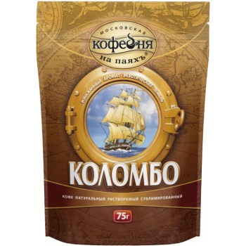 Кофе растворимый Московская Кофейня на Паях Коломбо, 75г