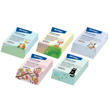 Блок для записи декоративный на склейке Berlingo Kids Series 9x11x3см, 5 дизайнов, в ассортименте