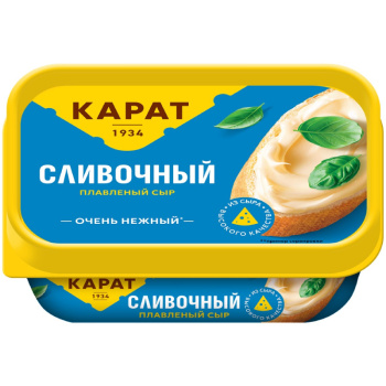 Сыр плавленый Карат сливочный 45%, 200г