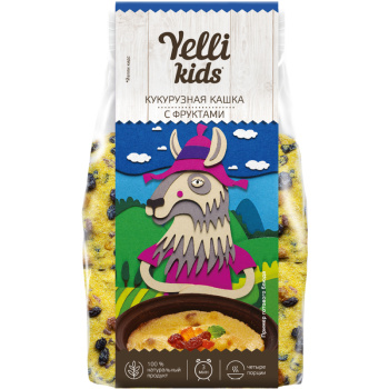 Кашка Кукурузная Yelli Kids с фруктами, 120г