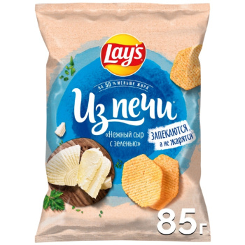 Чипсы картофельные Lay's Нежный сыр с зеленью, 85г