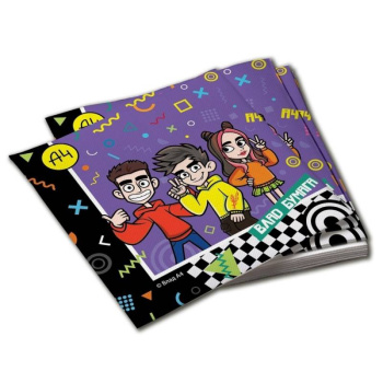 Салфетки бумажные трехслойные Влад А4, 33 х 33 см, 20 шт