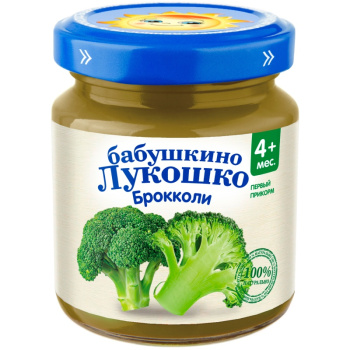 Пюре Баб.лукошко брокколи с 4 мес 100г