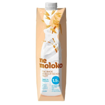 Напиток Nemoloko овсяный классический, 1л